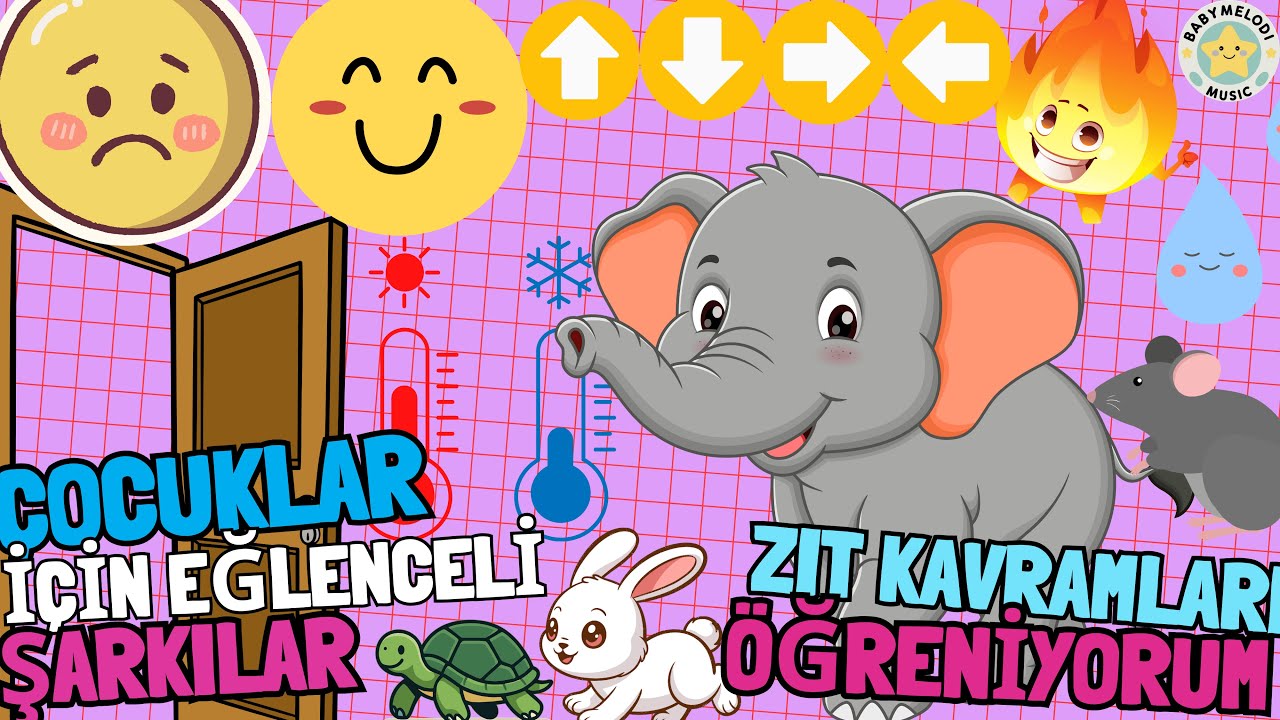 ZIT KAVRAMLARI &Ouml;ĞRENİYORUM 🎵 Eğlenceli &Ccedil;ocuk Şarkısı | Eğitici &Ccedil;ocuk Şarkısı | BabyMelodi Music