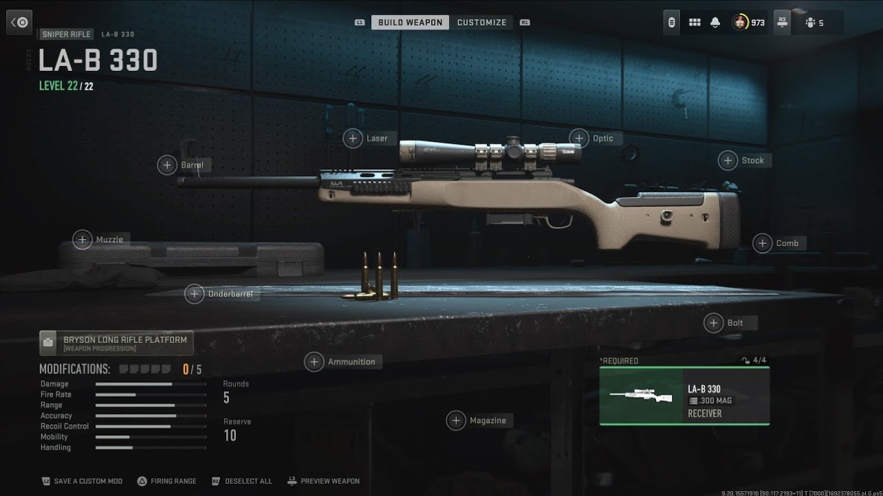 Call of Duty - MW2 - All Sniper Rifle Attachments ~ LA-B 330