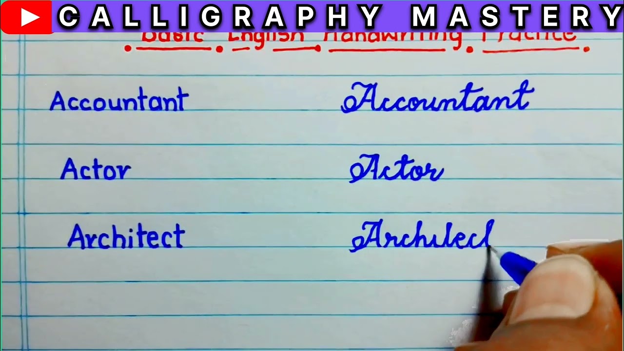 How to Improve Printed English Handwriting || Simple Calligraphy Writing || Print vs Cursive