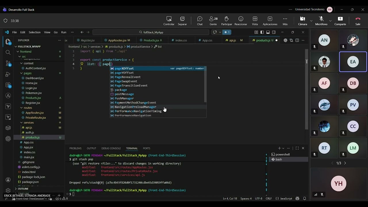 Desarrollo Full Stack   Universidad Tecmilenio  2026 02