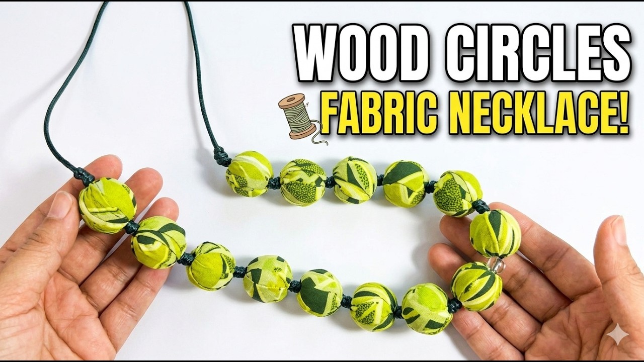 Turning Wooden Circles into Beautiful Handmade Necklaces | DIY Jewelry #trending #diy #explore