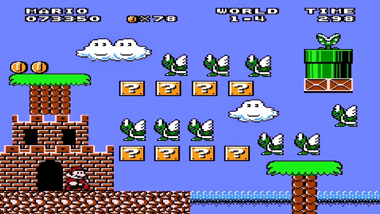 Mario Evolution World 1! Nes Super Mario Bros Walkthrough