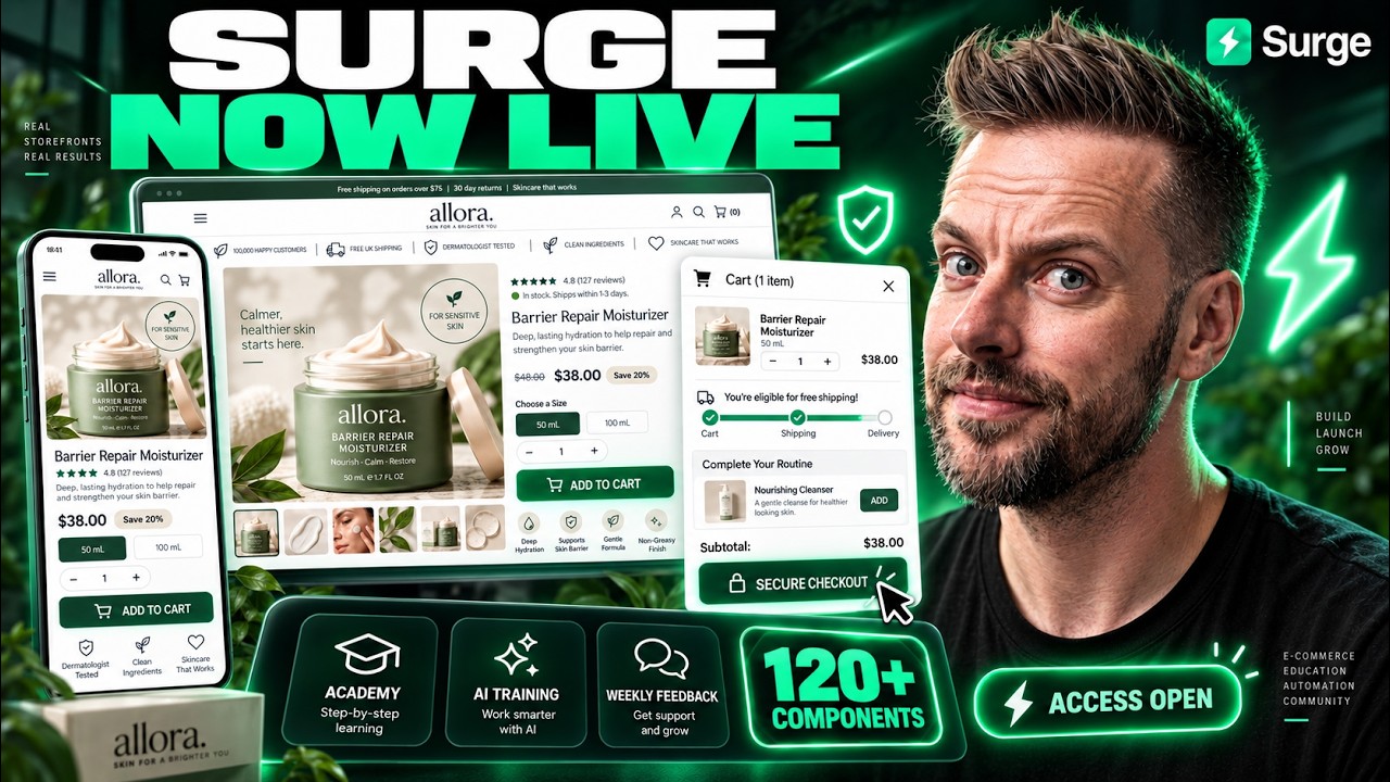 Surge 2.0 уже доступен: получите тему Shopify, созданную для конверсий