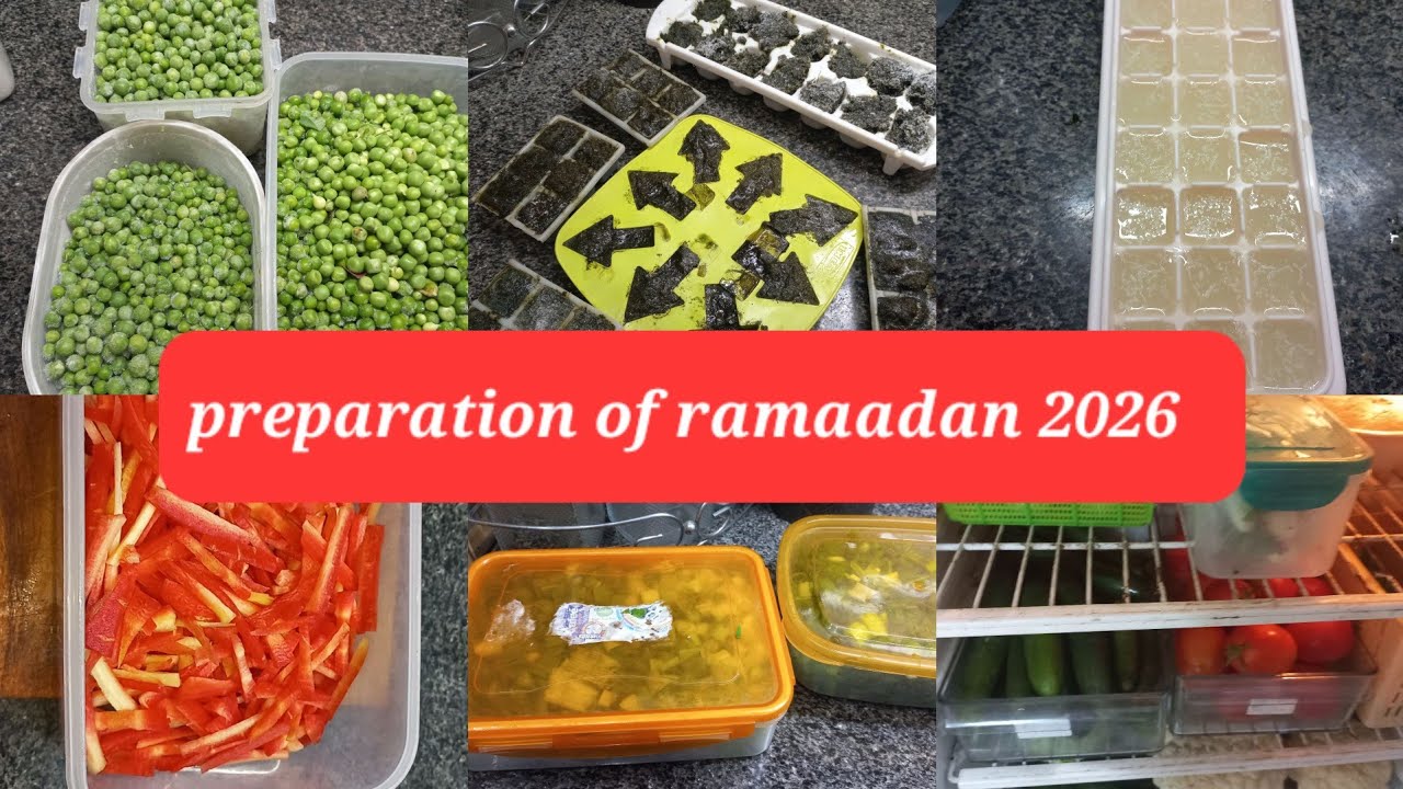 Pre ramadaan preparation 2026 |how to store onion +garlic+ lemon  +pea +spinach carrot for long time