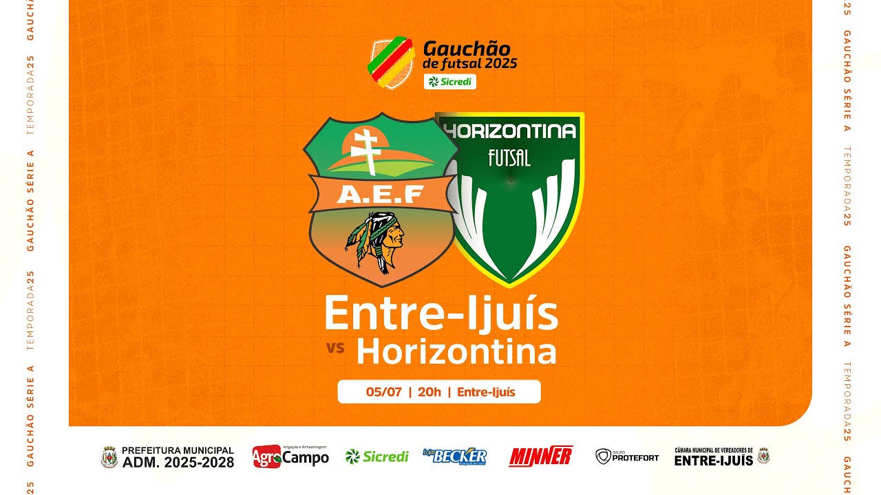 ENTRE-IJUÍS FUTSAL X HORIZONTINA | GAUCHÃO DE FUTSAL - SÉRIE A 2025