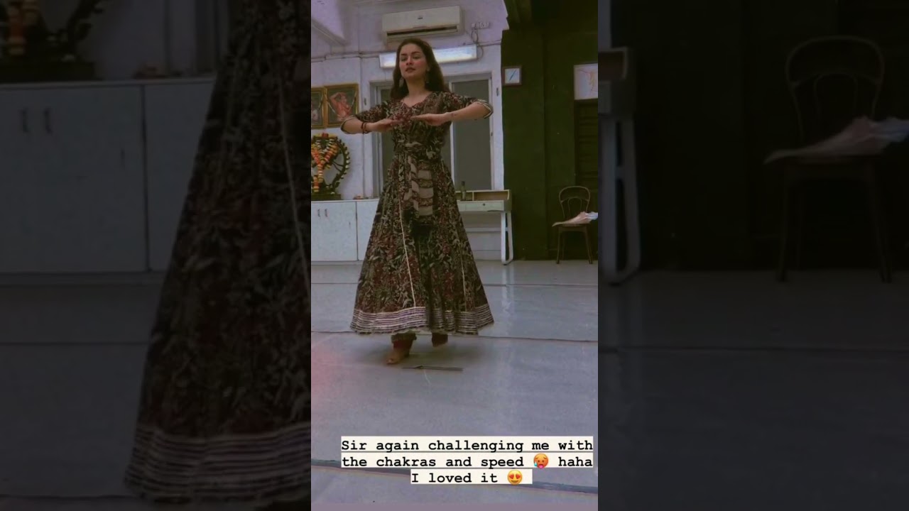 Avneet Kaur doing chakras and speed in her Kathak classes 😍💃🔥🔥|| #avneetkaur #kathakdance #beautiful