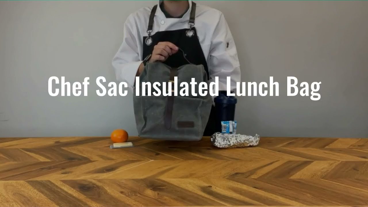 CARRY YOUR FOOD IN OUR ENVIRONMENT FRIENDLY, WAXED CANVAS INSULATED LUNCH BAGS!!!