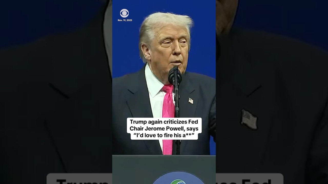 Trump again criticizes Fed Chair Jerome Powell, says 