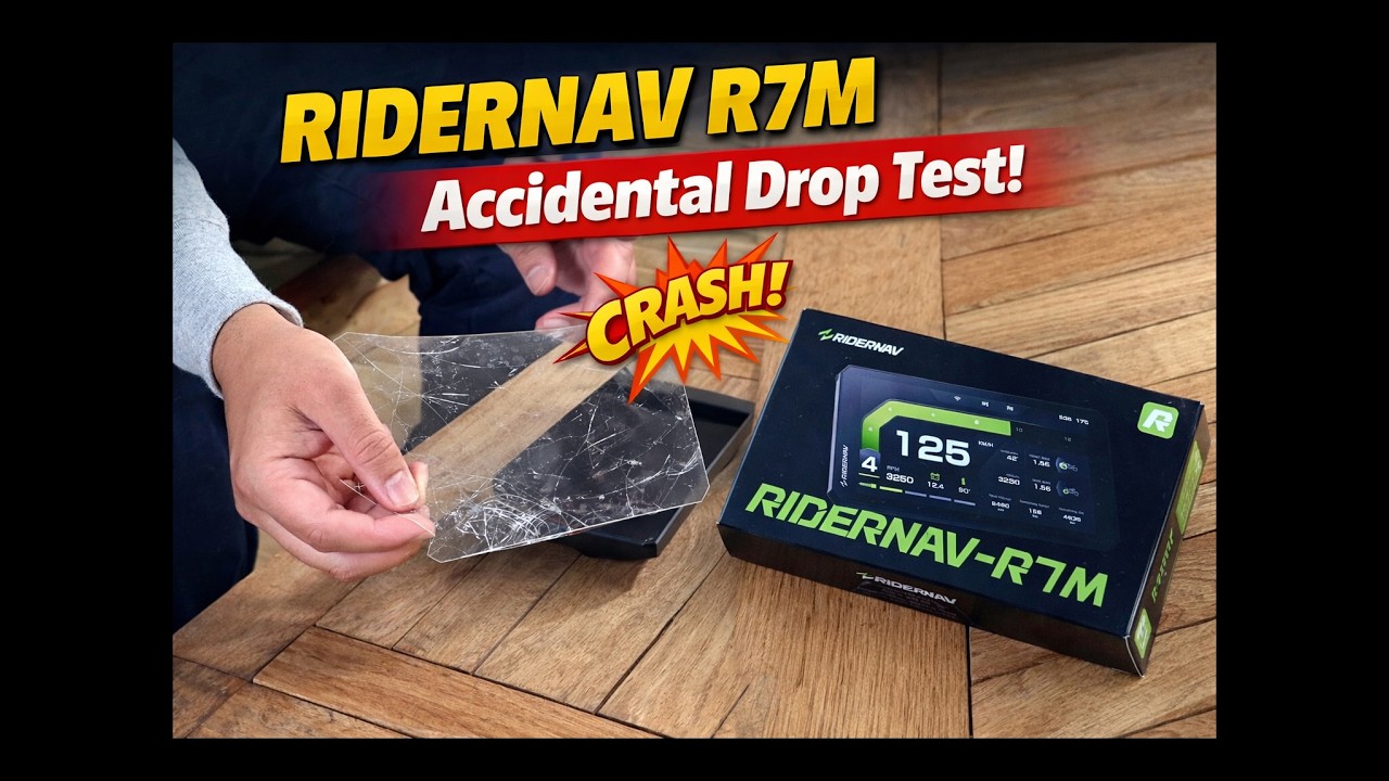 Испытание на падение RIDERNAV R7M при случайном воздействии!