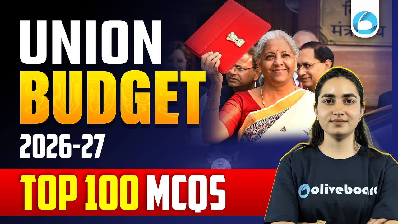 Union Budget 2026 - 27 | Top 100 MCQs | RBI Grade B 2026