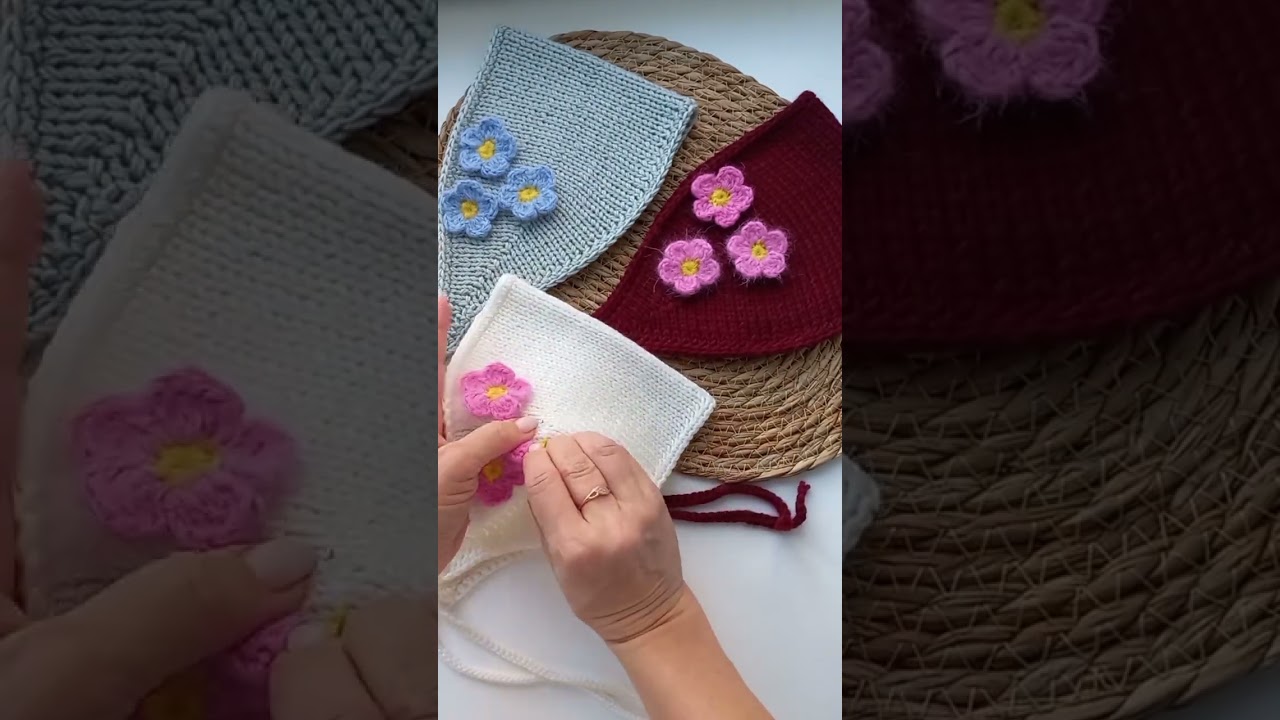 Всех с весной!🪻Описание на повязку можно приобрести на сайте, ссылка в шапке профиля 🤗 #вязание #мк