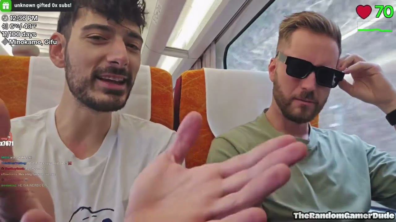 Ice Poseidon Makes Tazo Cry On The Train