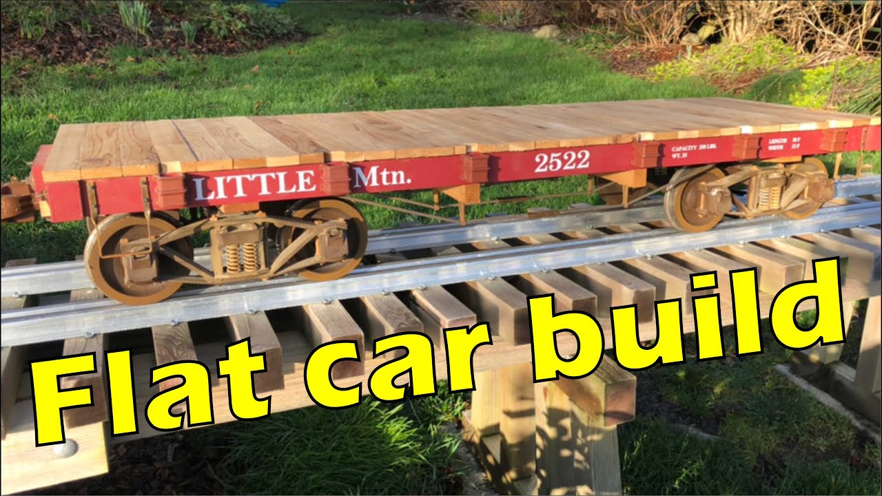 7 1/2 gauge flat car build