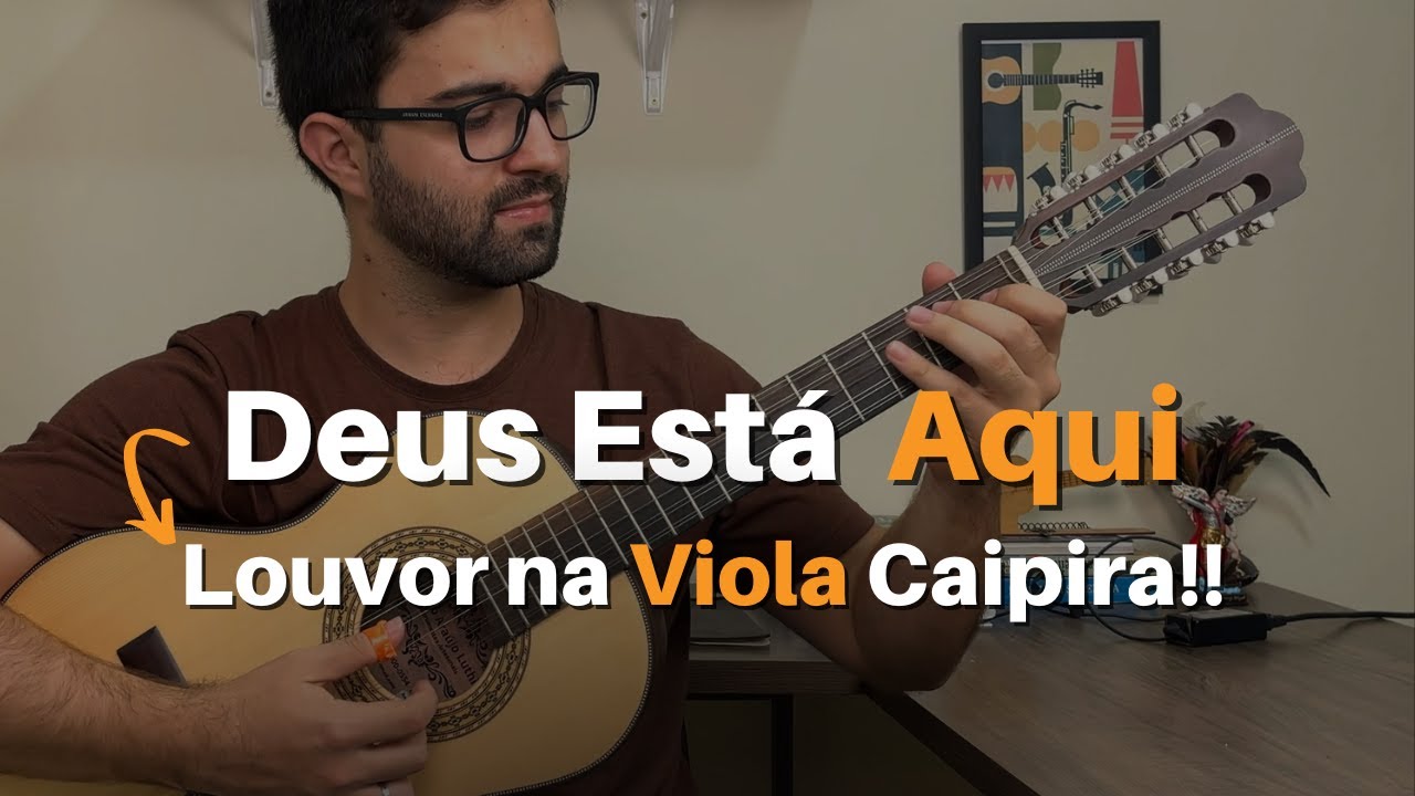 Deus Está Aqui | Viola Caipira | Músicas Católicas | Como Tocar | Louvor | Fácil
