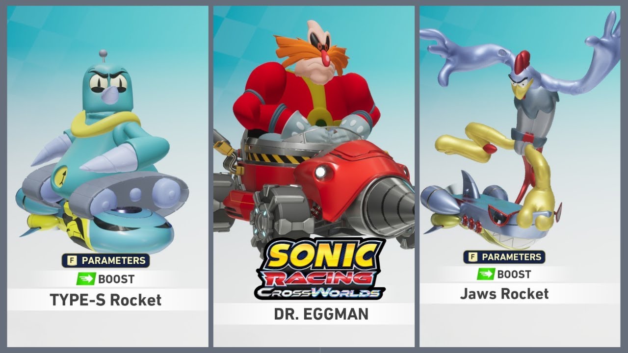 🤖 Dr. Robotnik, Grounder, and Scratch! (AOSTH) Sonic Racing: CrossWorlds 4K