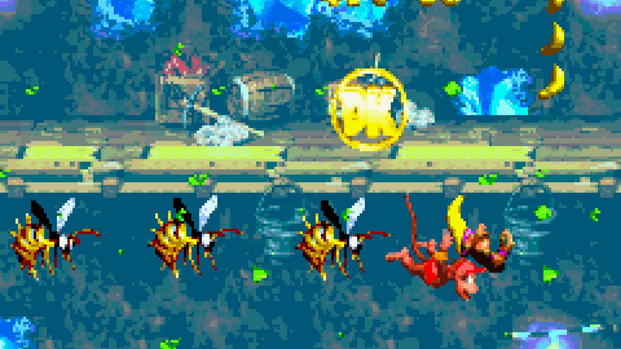 Donkey Kong Country 2 (GBA) - K. Rool's Keep - Windy Well