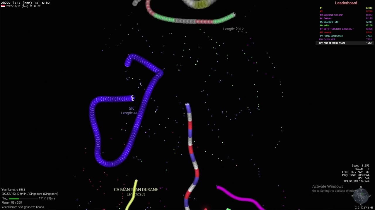 [REKT] HAMZA LIVE @SLITHERIO STREAM