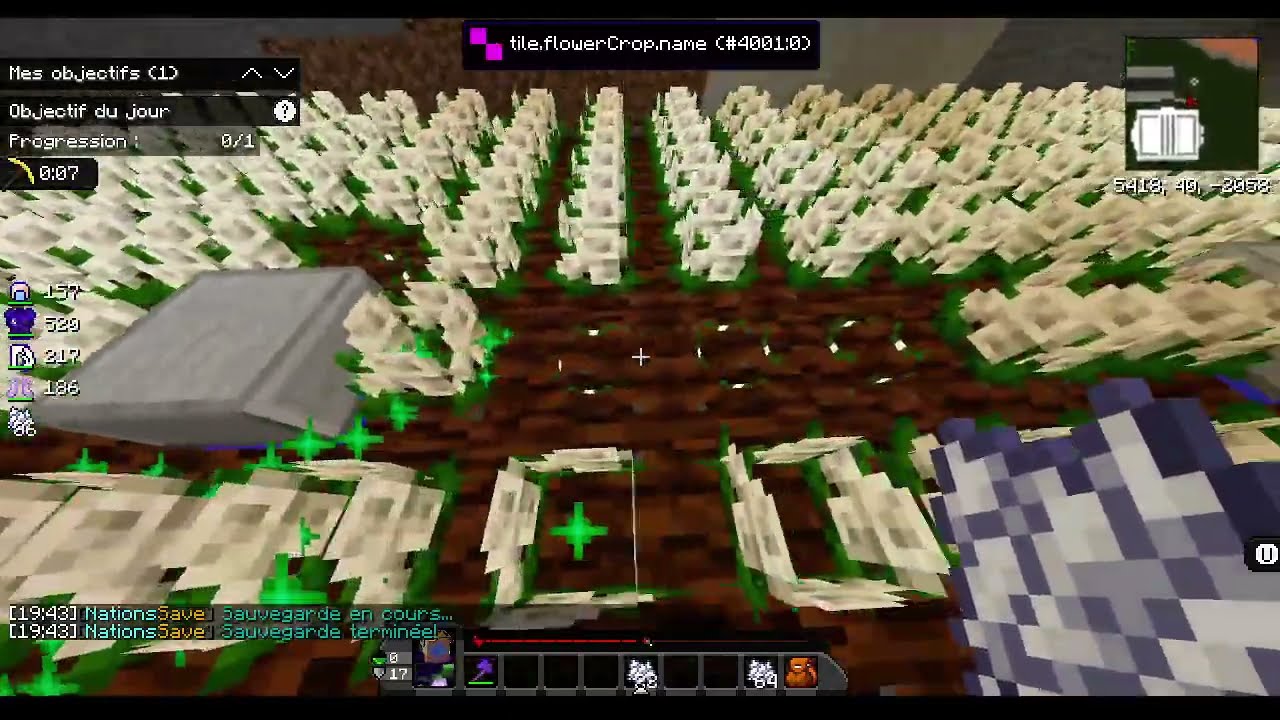 NationsGlory blue FR - Je farm la bone meal !