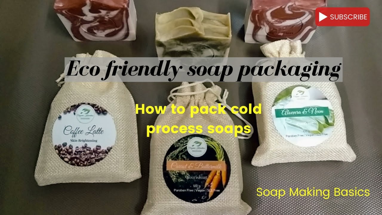 Eco-Friendly Handmade Soap Packaging Ideas at home | Cold Process Soap Wrapping & Labelling at Home