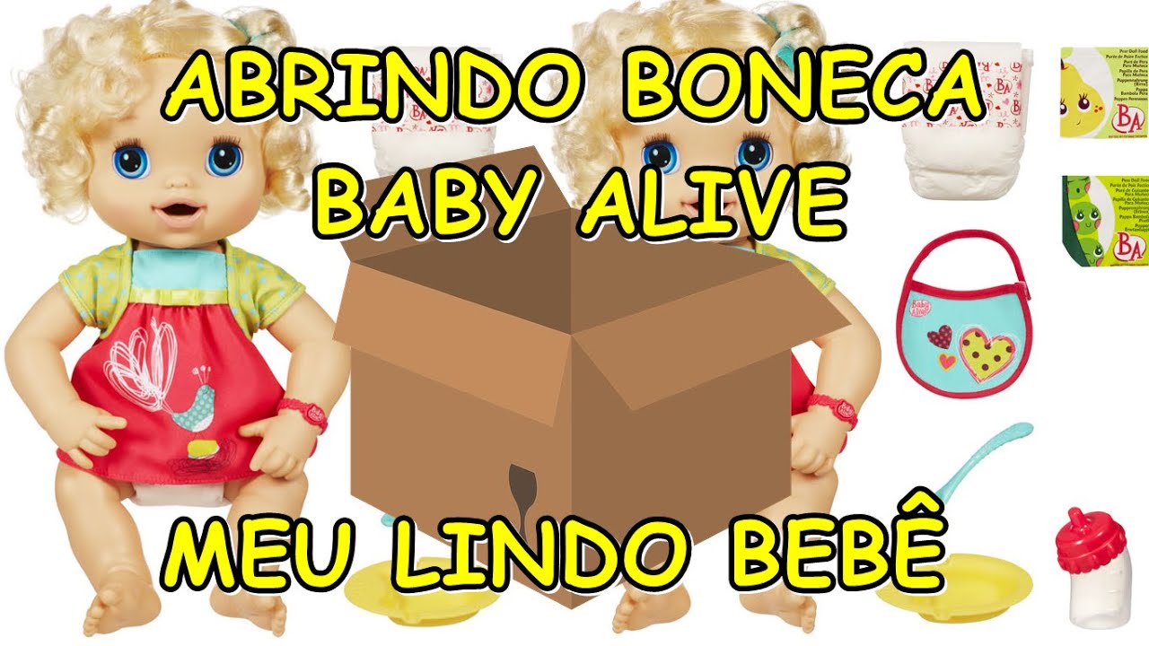 Abrindo boneca Baby Alive: Meu lindo bebê- Brincando com a Pi (My Baby Alive)