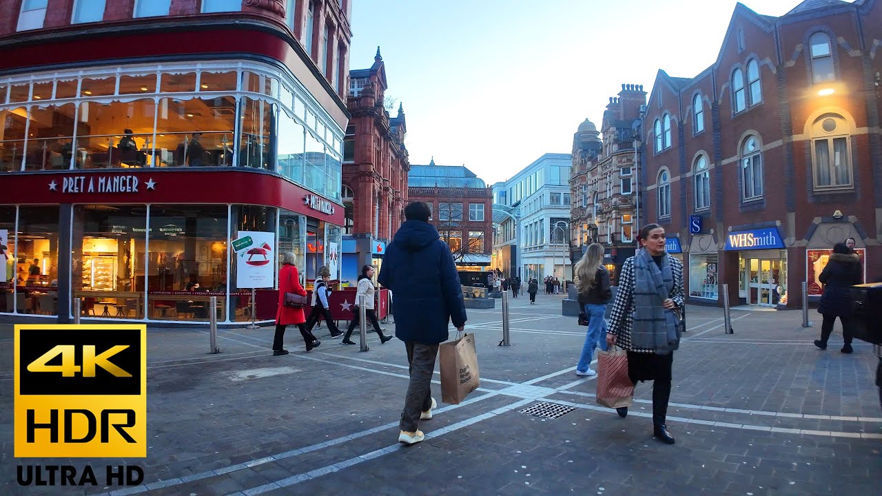 Leeds Christmas Shopping (28 11 24) 4K,HDR