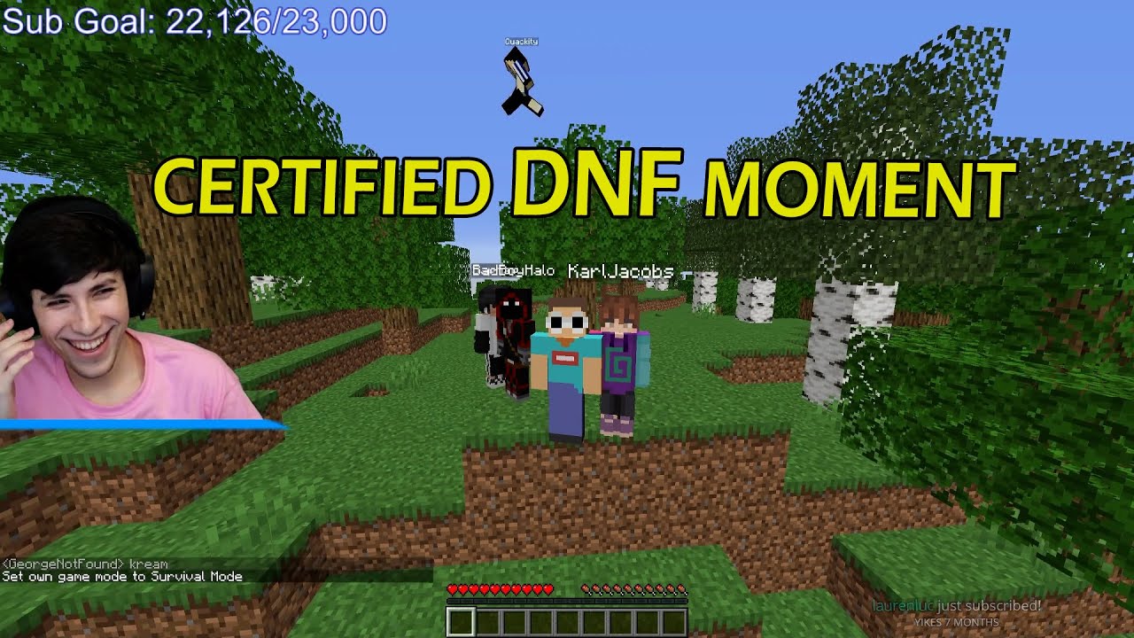 Certified DNF Moment and Other Funny Moments from George's Stream