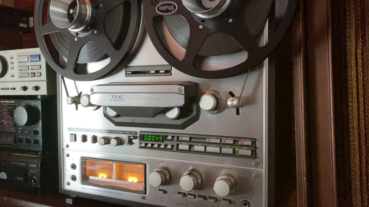 Teac X-1000R Auto Reverse Reel to Reel Demonstration Video.