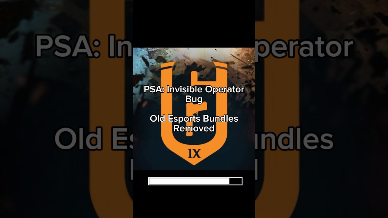 Invisible Operator Bug #rainbowsixsiege #twinshells #y9s3