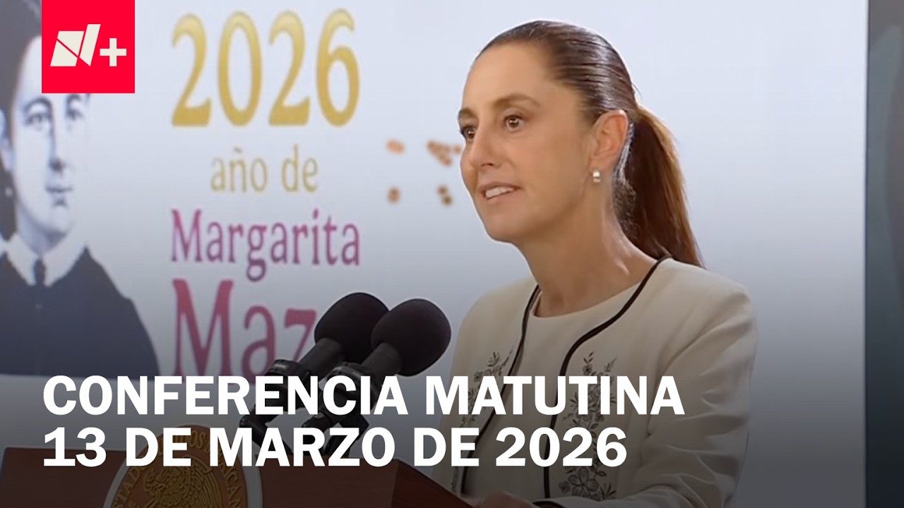 Conferencia de Claudia Sheinbaum hoy viernes 13 de febrero de 2026