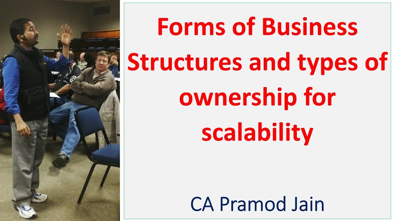 Forms of Business Structures and types of ownership for scalability I CA Pramod Jain