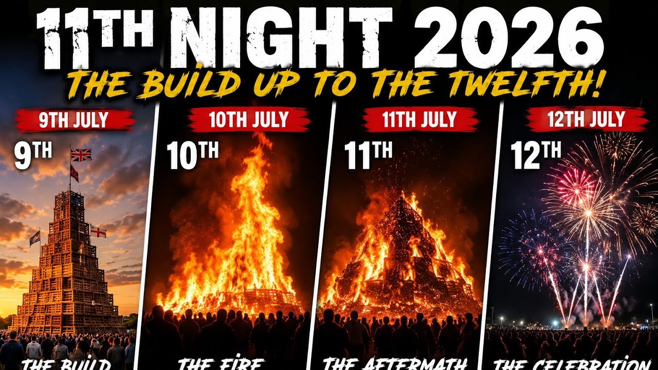 12th July 2026 Bonfire Highlights | From the 9th to the 12th Across Northern Ireland 🔥🇬🇧