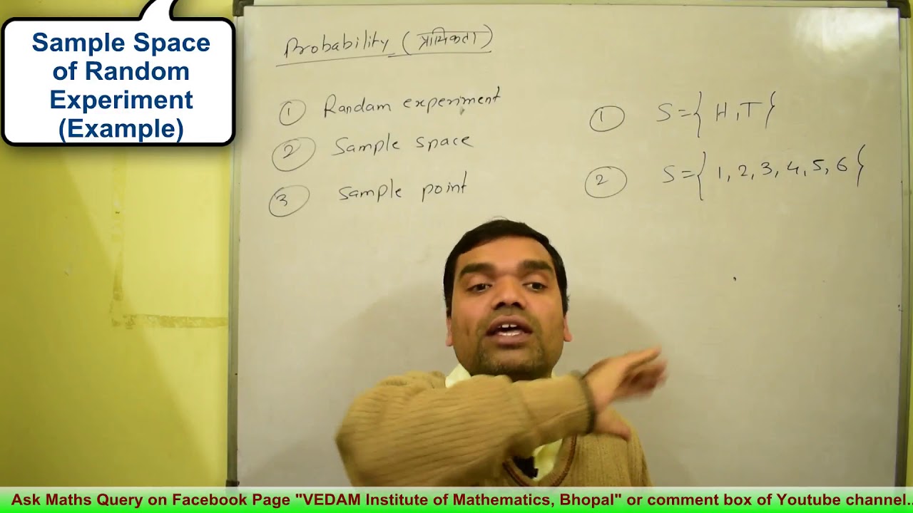 Probability - Concept of Random experiment, Sample space & Event in Hindi(lecture 1)