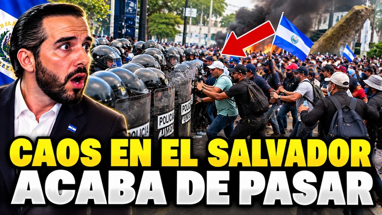 🚨 &iexcl;&Uacute;LTIMA HORA! 🔥 &iquest;CAOS EN LAS CALLES DE EL SALVADOR? BUKELE REACCIONA 😱
