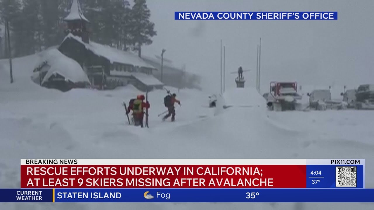California avalanche Tuesday traps 15 skiers