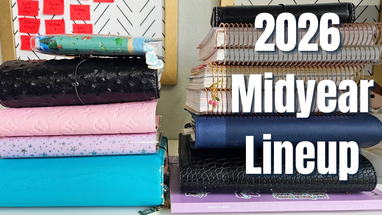 Current Mid-Year Planner Lineup for 2026 ✨📖 What's working?