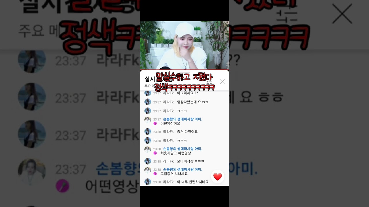 손봄향 상간녀주작이라는 증거 (feat 능지박살)