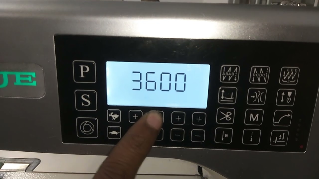 A8000 ZOJI PLAIN MACHINE SPEED LOCK PROGRAM