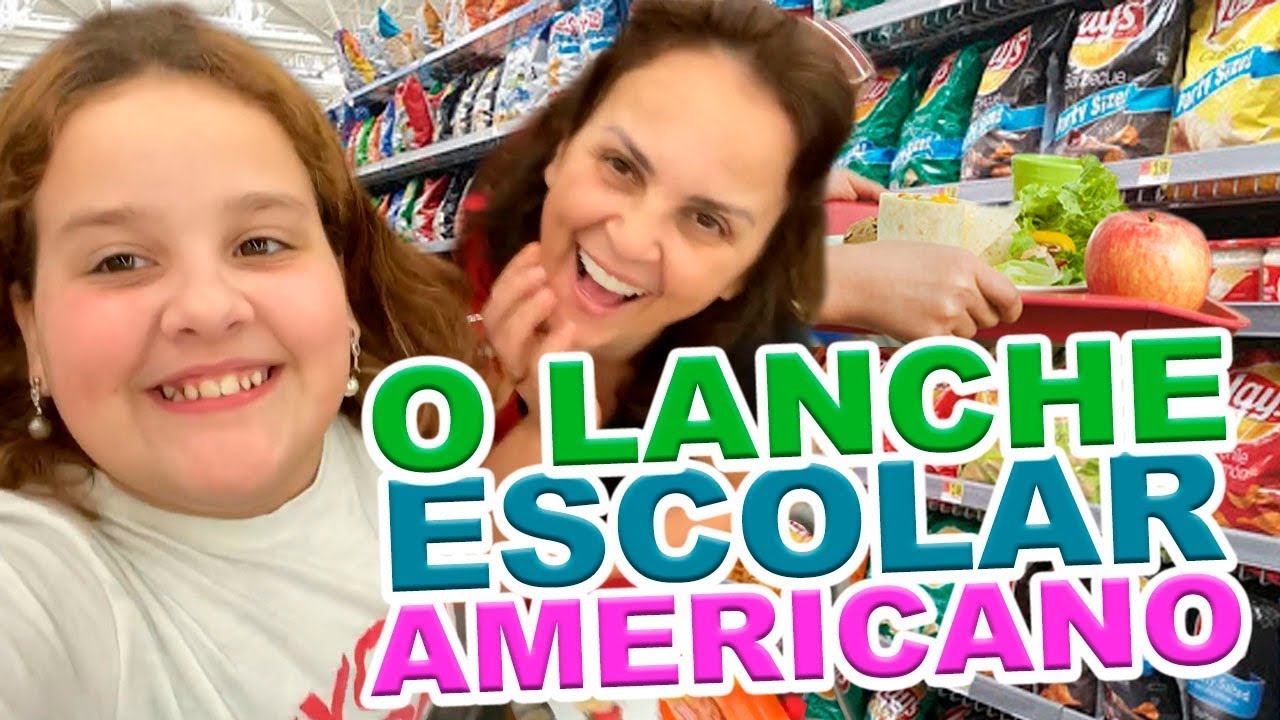 COMPRANDO LANCHES QUE OS  AMERICANOS LEVAM PRA ESCOLA