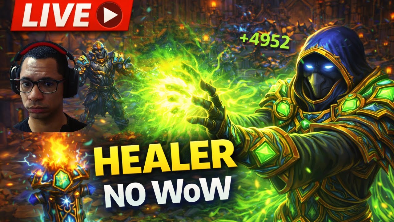 [AO VIVO] World of Warcraft | Testando o Xamã Healer - Mitica+ / Raids