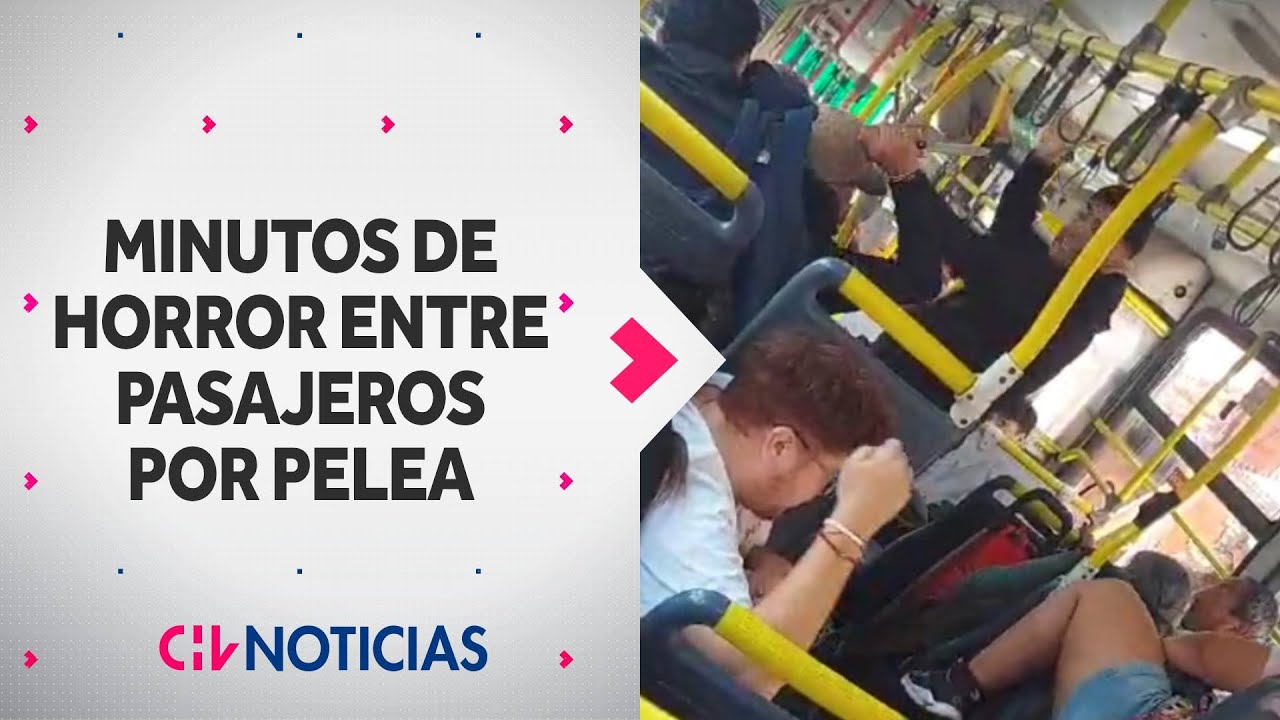 FEROZ PELEA EN UNA MICRO: Bus fue atacado a tiros en riña entre extrajeros en Estación Central