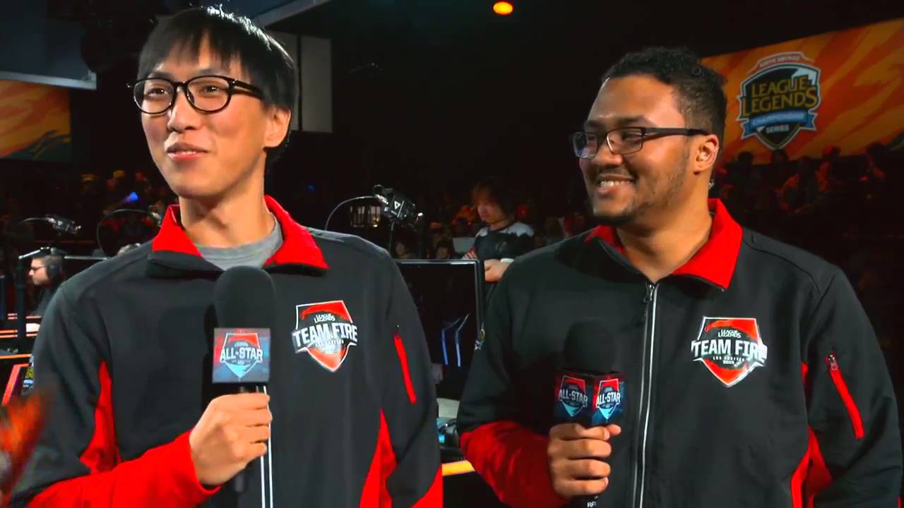 Hilarious interview with DoubleLift and Aphromoo, feat. savage burns and hugs! All-Stars 2015