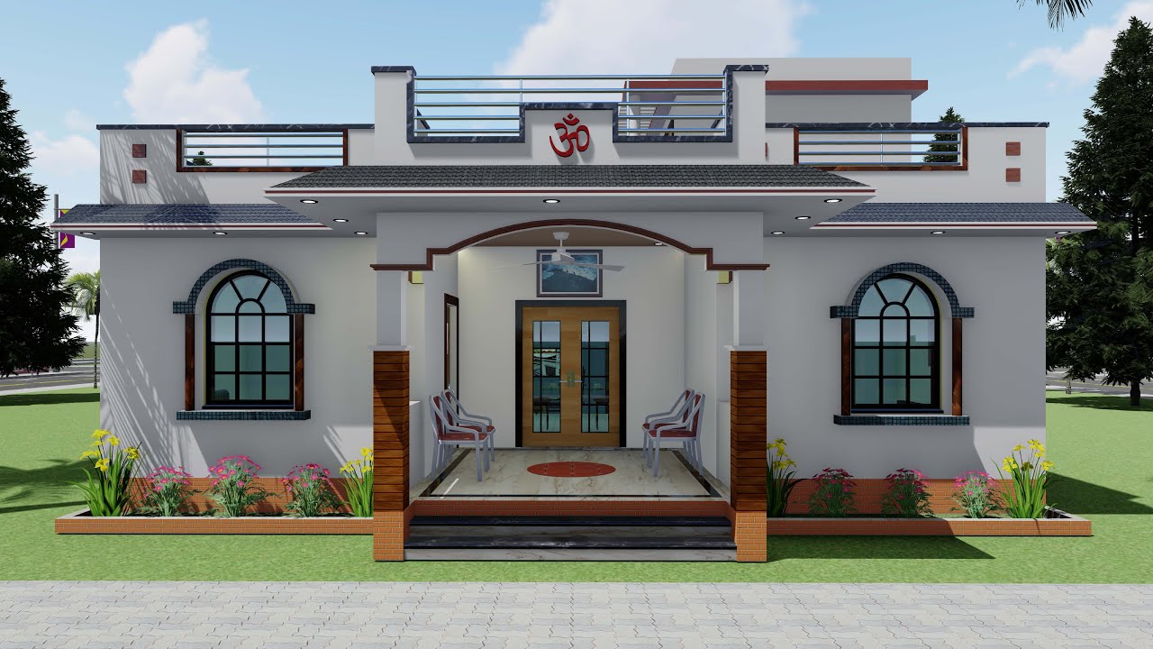 village home I 4BHk Home Plan I  3D Home Design I 30x40 south Faceing Home I @HomeDesignOnline
