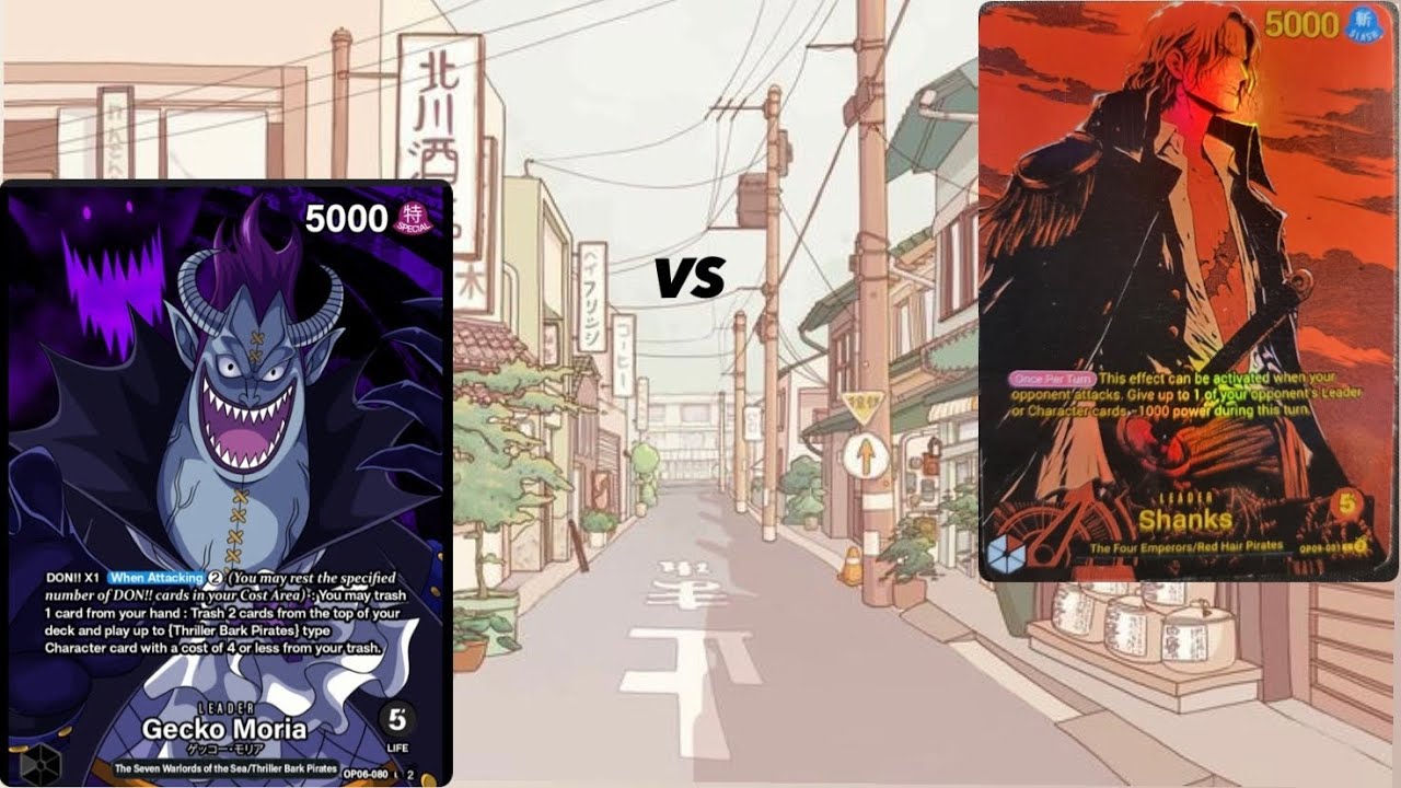 Gecko Moria vs Shanks OP10 One Piece TCG