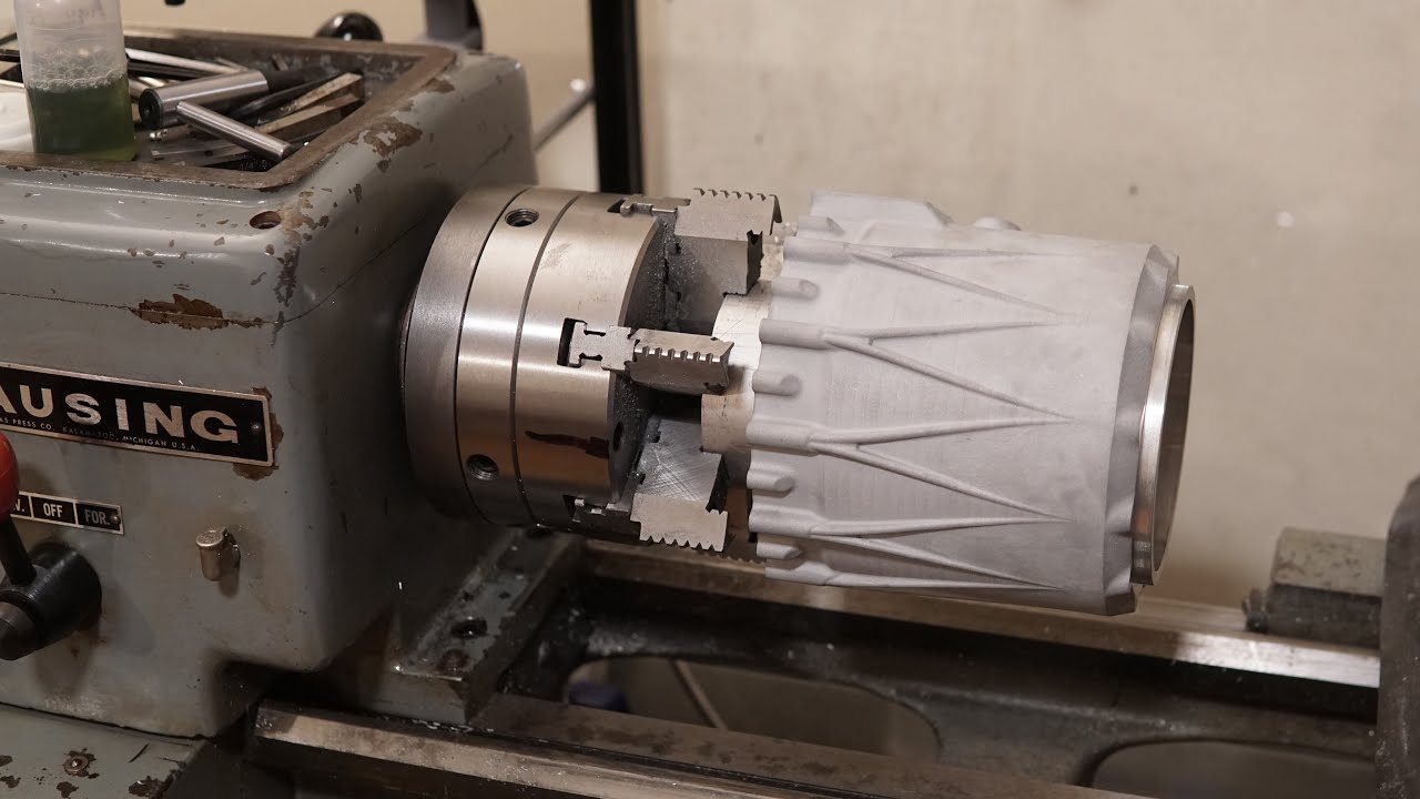 3D Printed Aluminum Motor Housing Machining