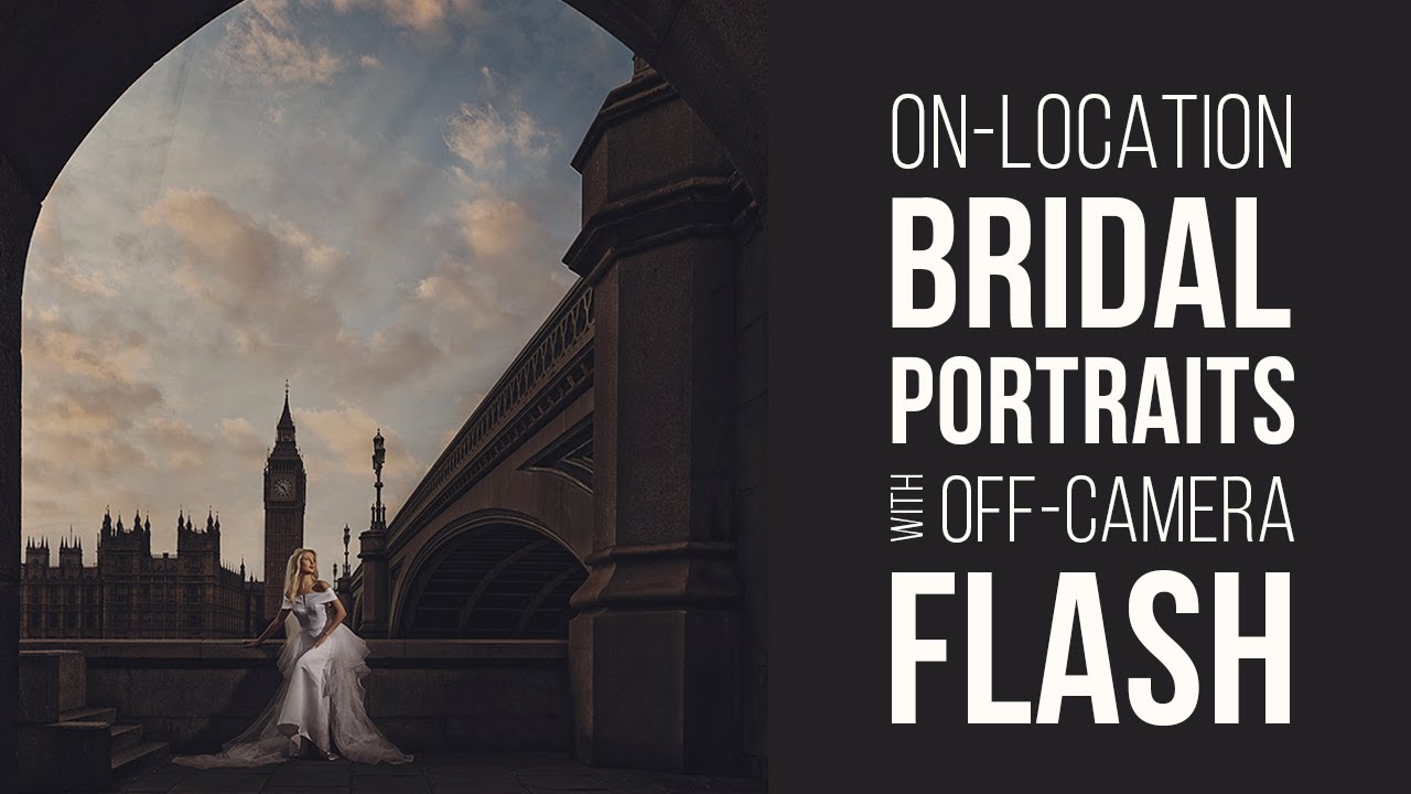 On Location Bridal Portraits with Off Camera Flash