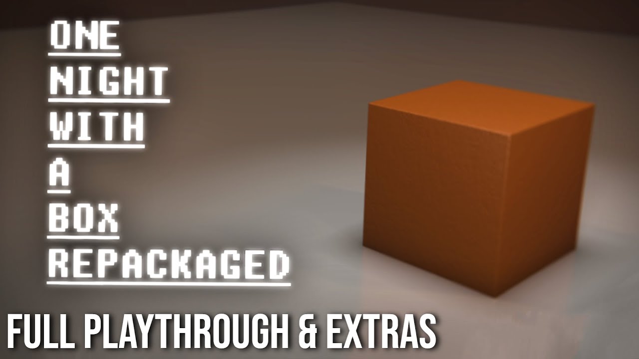 One Night with a Box: Repackaged (Joke Game) - Full Playthrough & Extras (No Commentary)