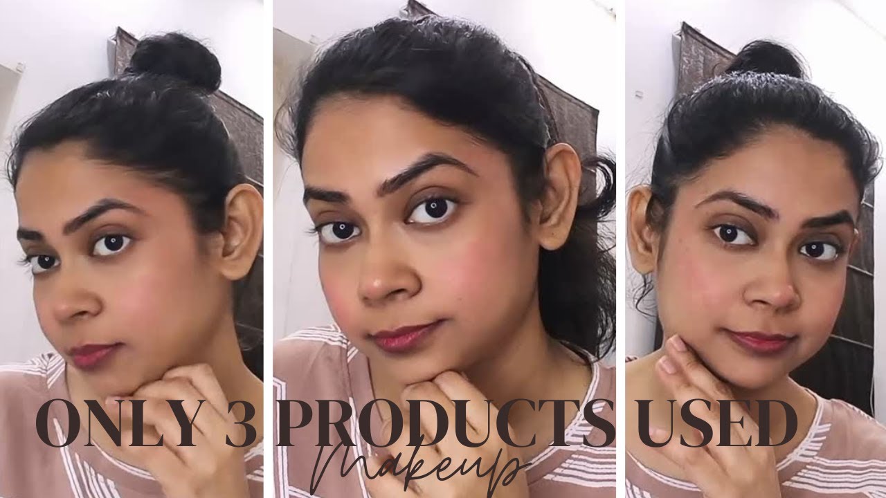 Makeup Using Only 3 Products 😱 | Simple Beginner Makeup Look 💄