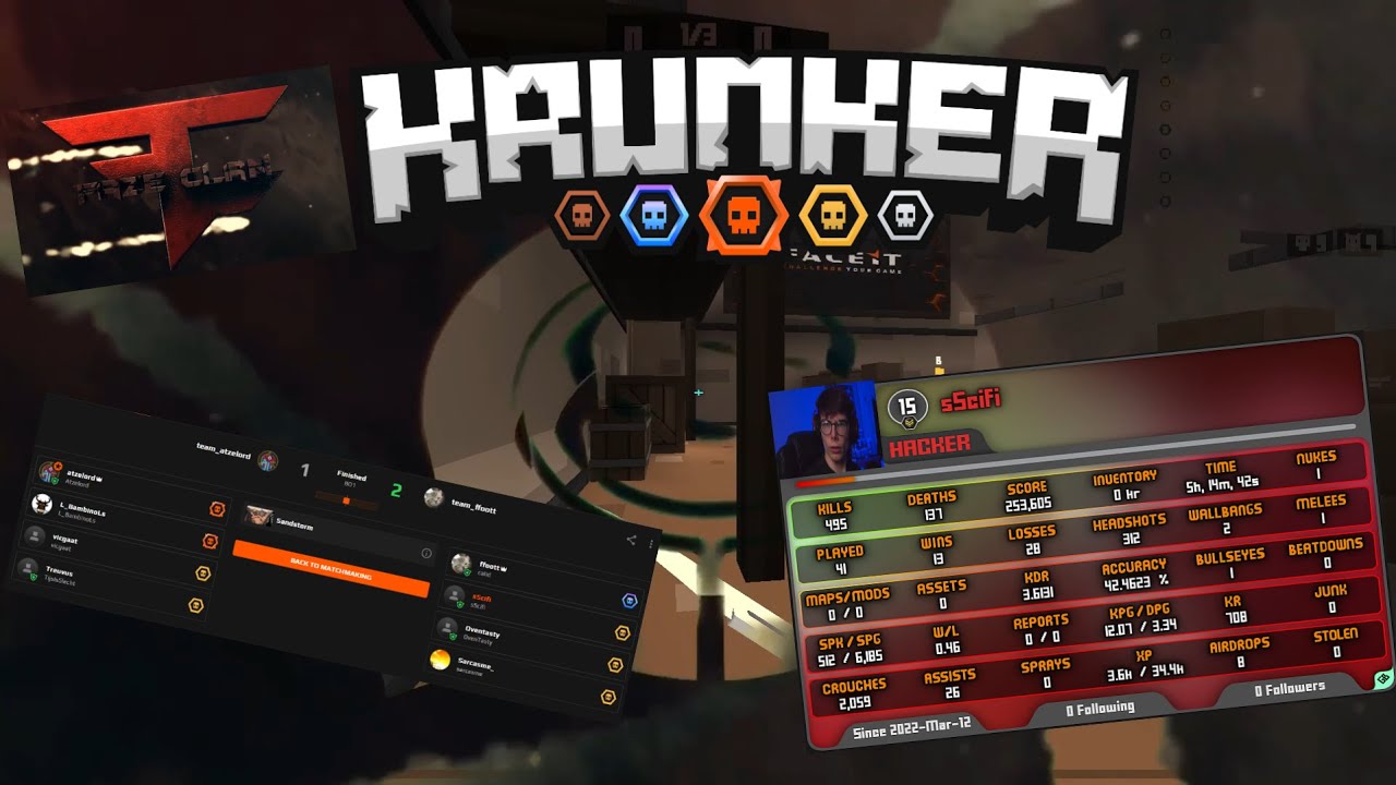 krunker faceit ALTING speedrun (competitive ban?)