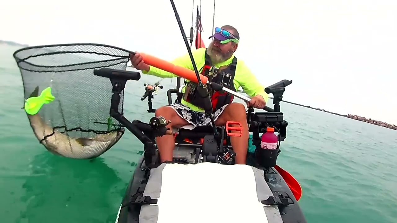 Lake Michigan Kayak King Salmon fishing