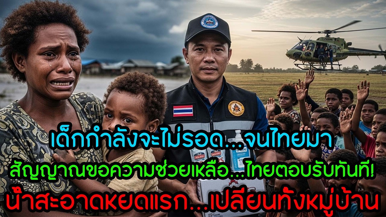 ปาฏิหาริย์จากน้ำใจไทย! หมู่บ้านปาปัวนิวกินี “น้ำหมด-คนป่วยล้น” แต่ไทยไปถึงทันเวลา!